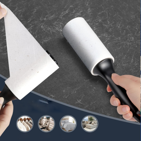 Rouleau Adhésif Anti-Poils pour Vêtements
