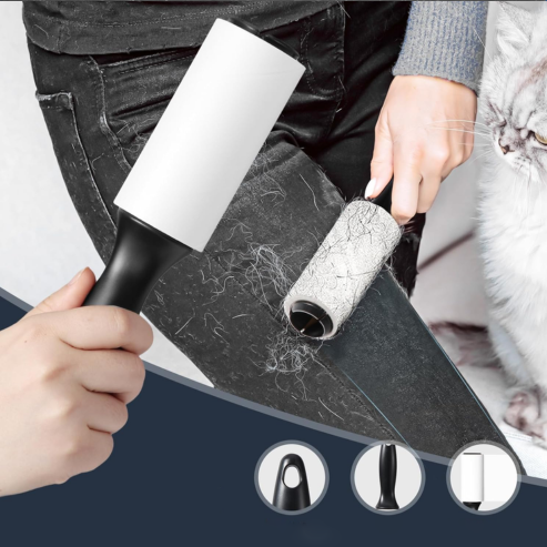 Rouleau Adhésif Anti-Poils pour Vêtements