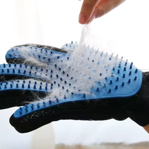 Gants brosse d'épilation en Silicone pour animaux de compagnie